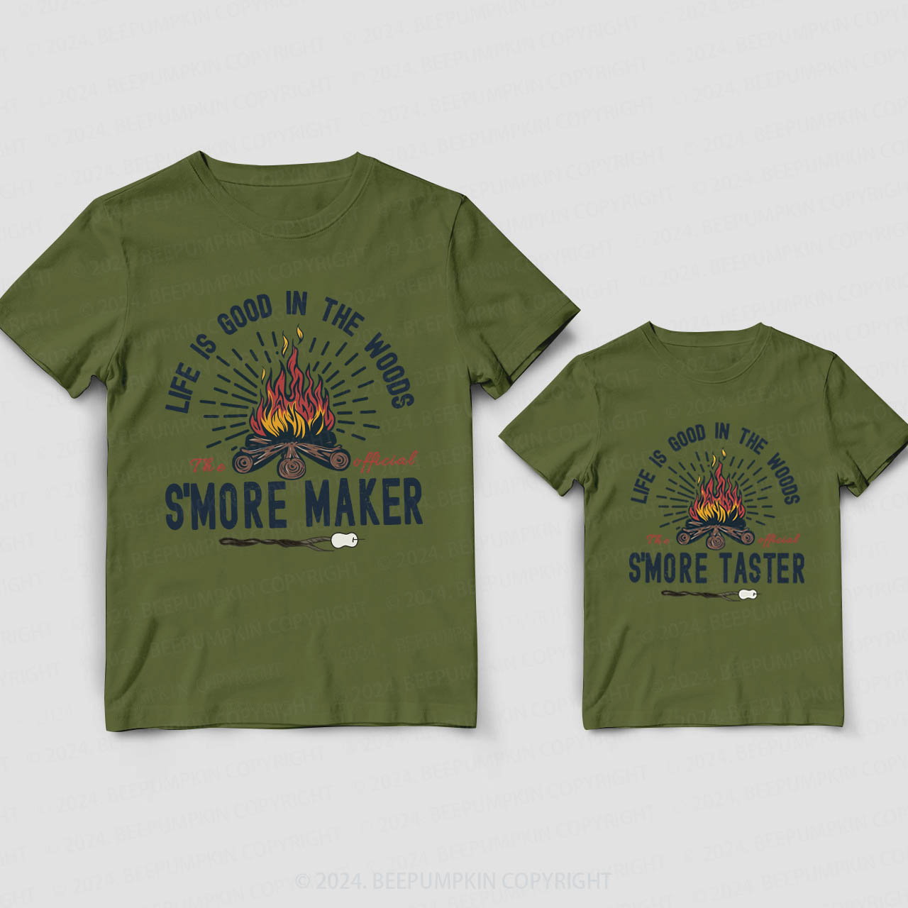 S'Mores Maker Daddy And Me Matching Shirt