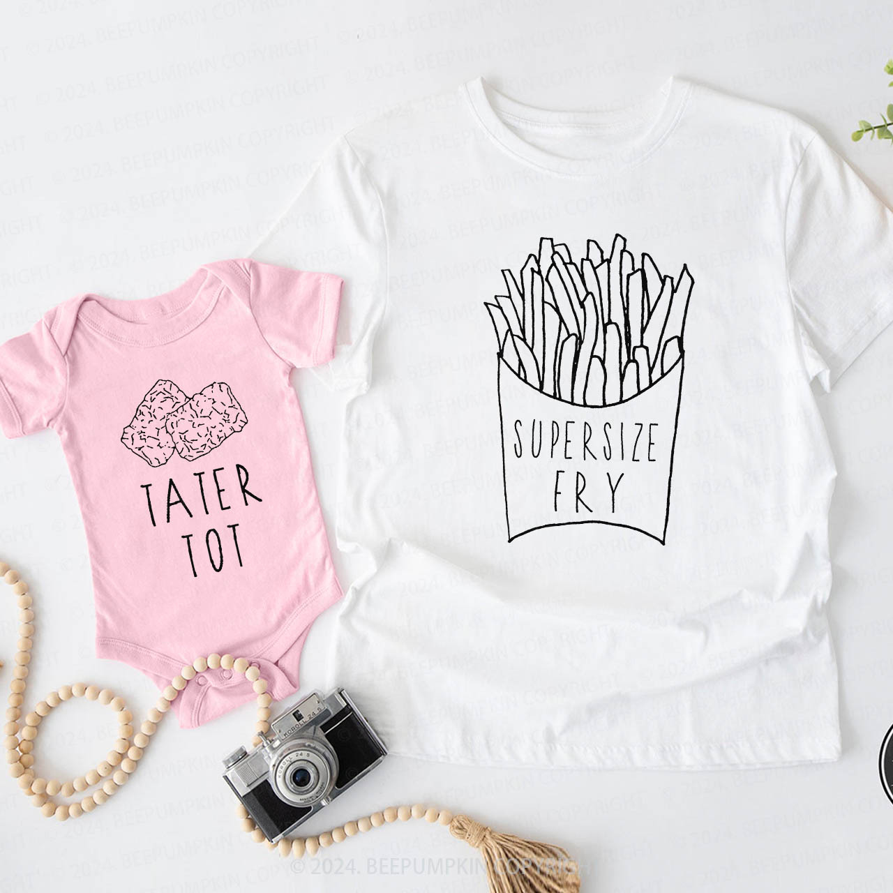 French Fries Daddy And Me Matching Shirt