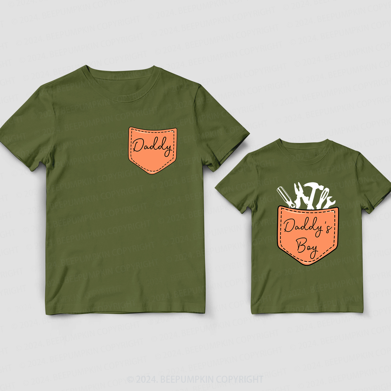 Daddy & Daddy's Girl Flowers Matching Dad and me Shirt