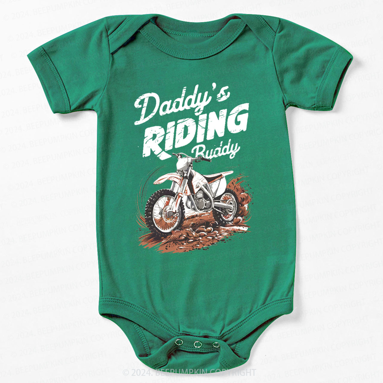 Retro Dirt Bike Bodysuit For Baby 7