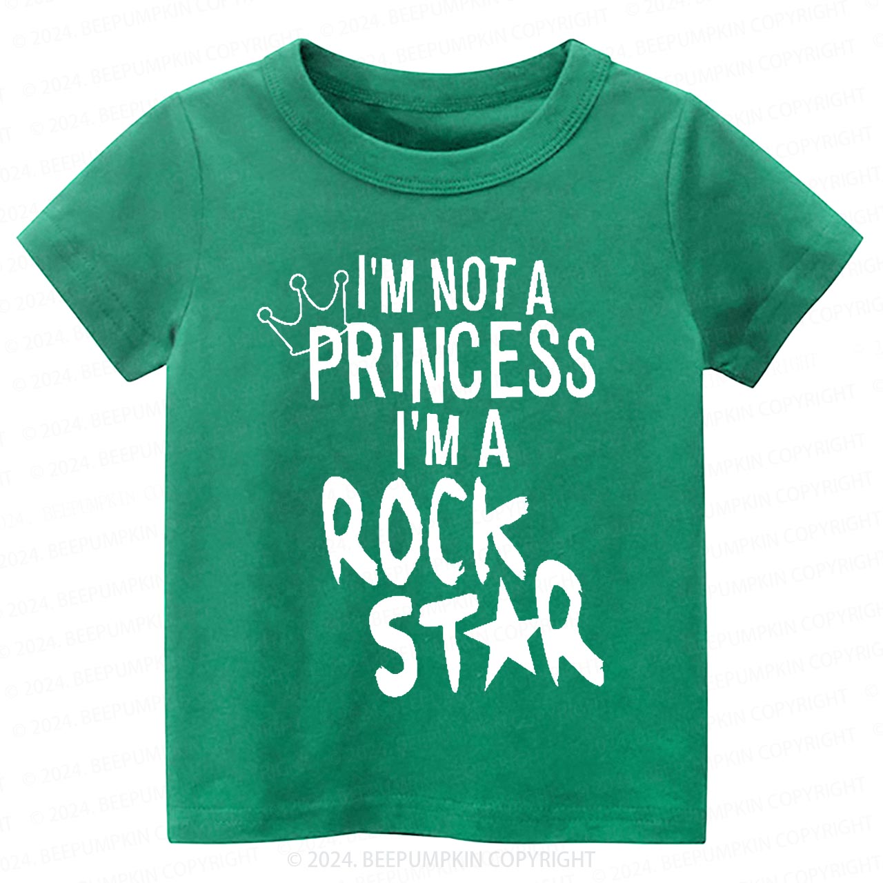 I'm Not A Princess I'm A Rock Star Toddler&Kids Tees 8