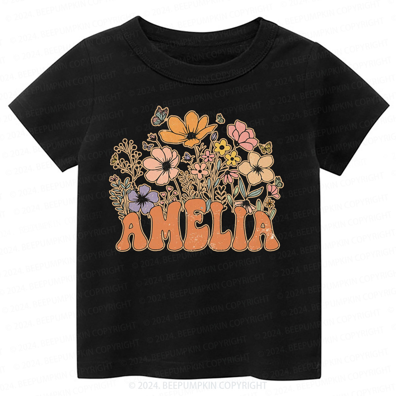 Personalized Girl Toddler&Kids Tees 