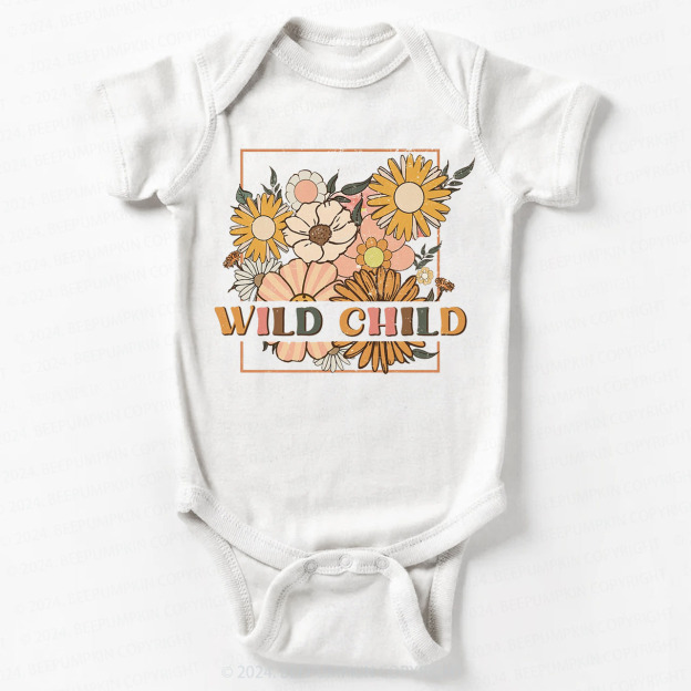 Retro Wild Child Bodysuit For Baby 