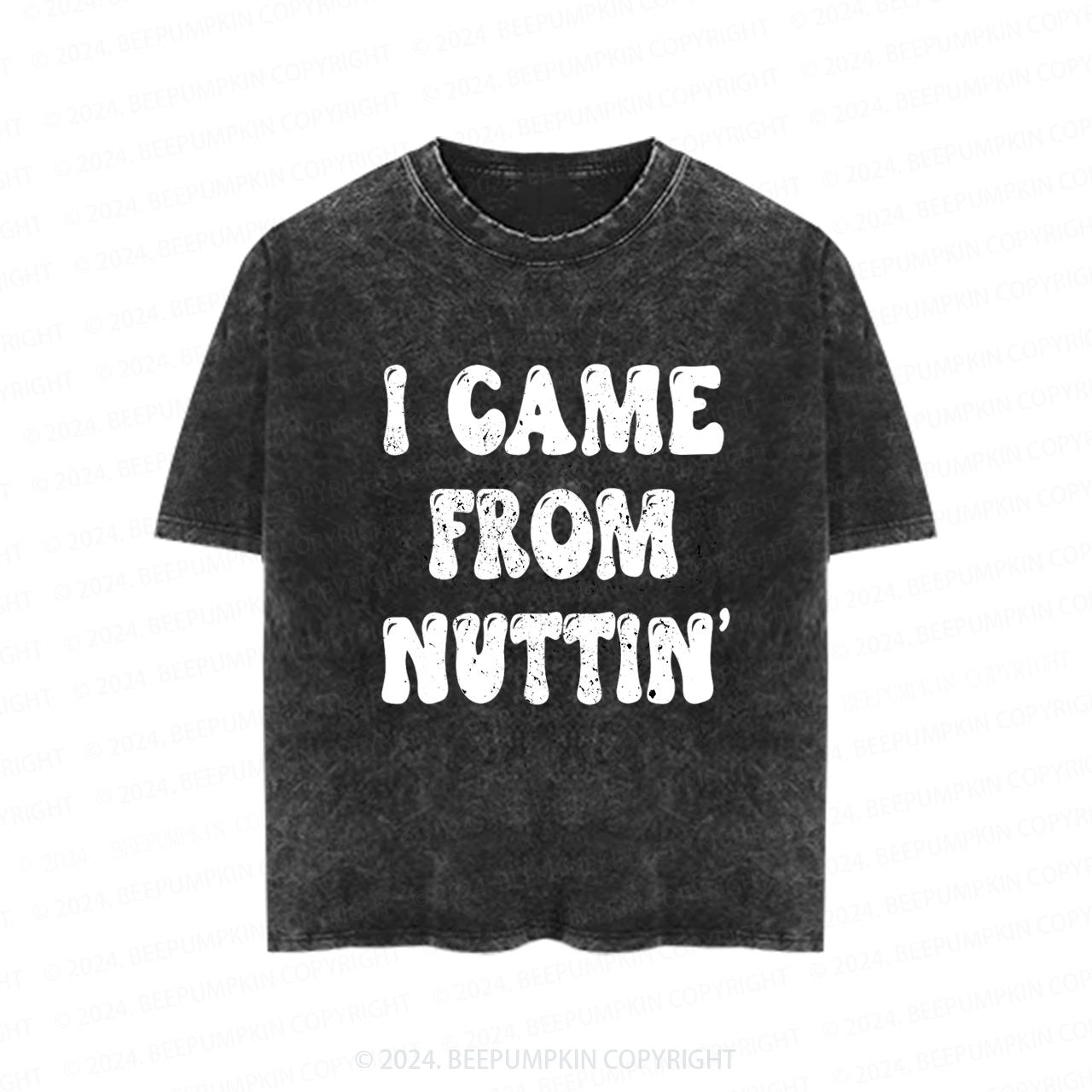 I Came From Nuttin'  Toddler&Kids Washed Tees          