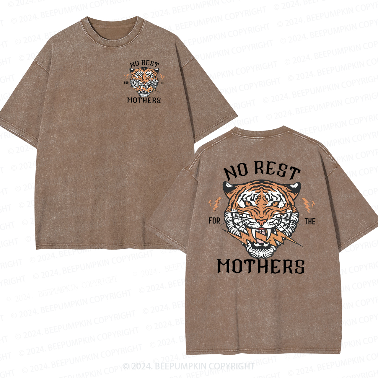 Retro Checkered Mama Washed Tees Sale-Beepumpkin™