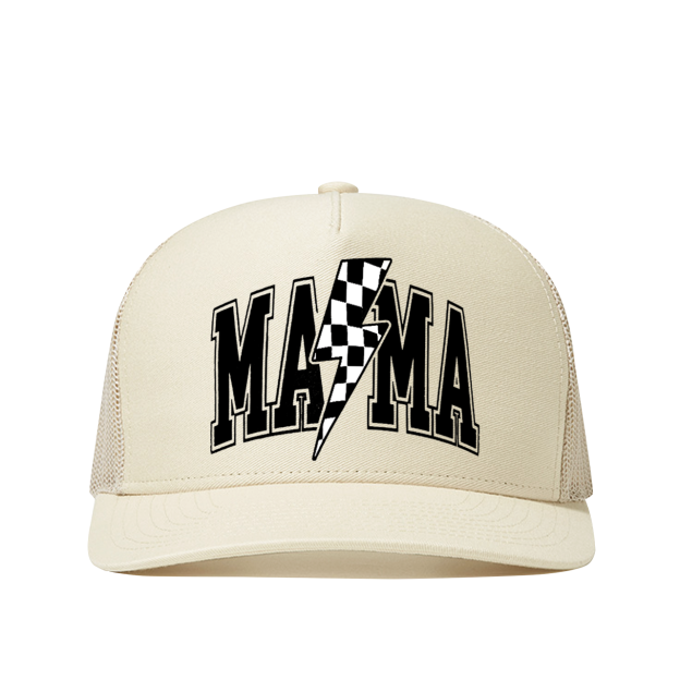 Lightening Bolt Mama Trucker Hat