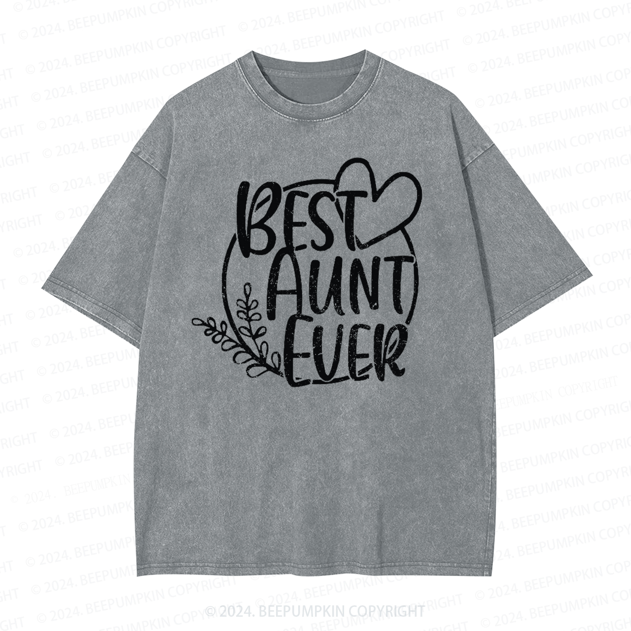 Best Aunt Ever Aunt Washed Tees