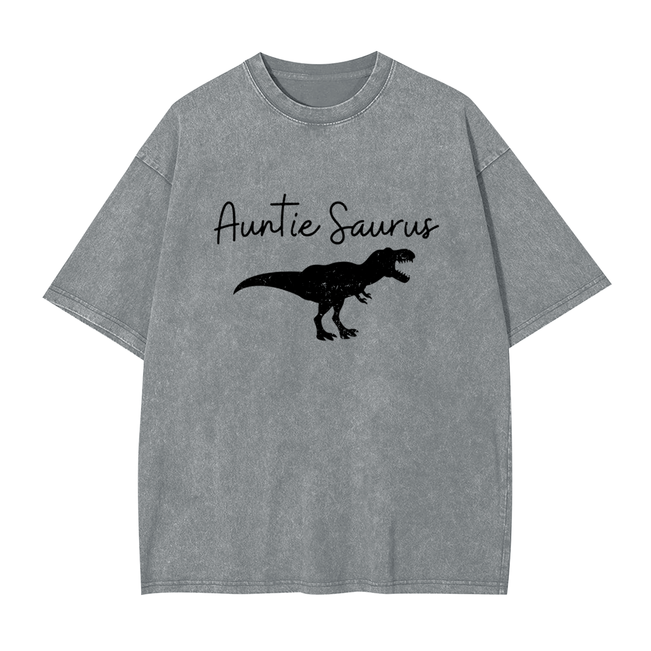 Personalized Saurus Rex Aunt Washed Tees