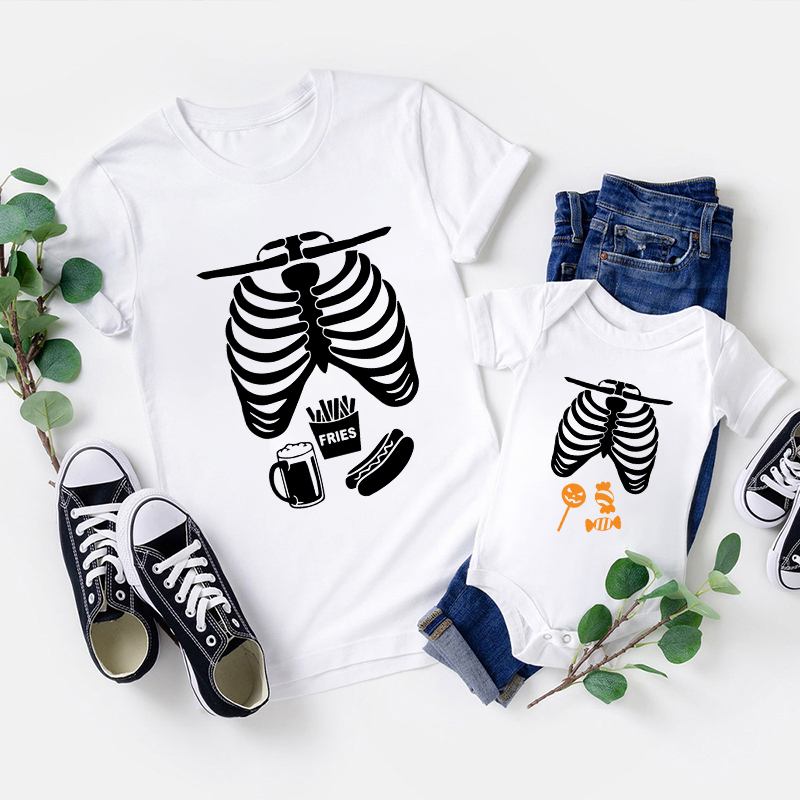 Halloween Skeleton Family Matching Shirt