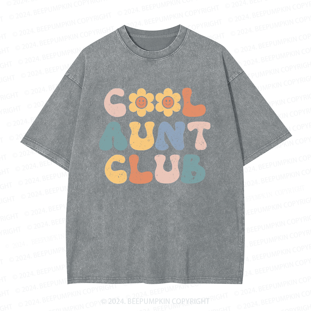 Cool Aunt Club Auntie Washed Tees