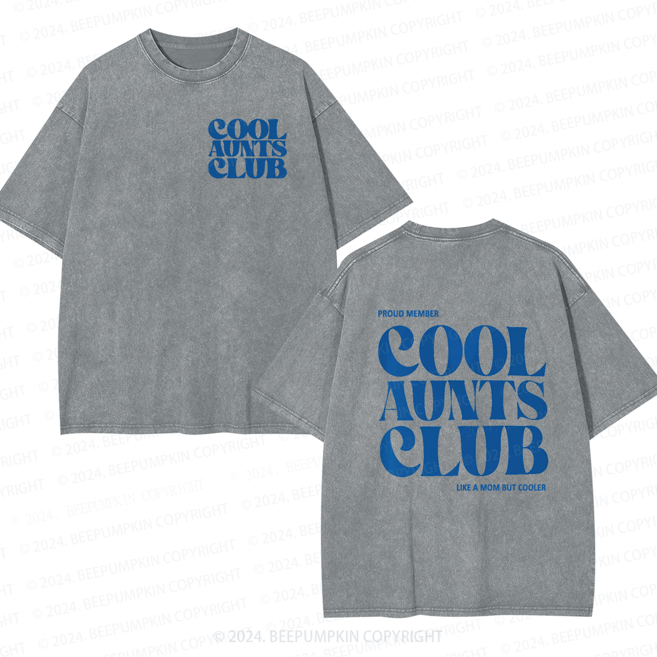 Future Cool Aunts Club Auntie Washed Tees