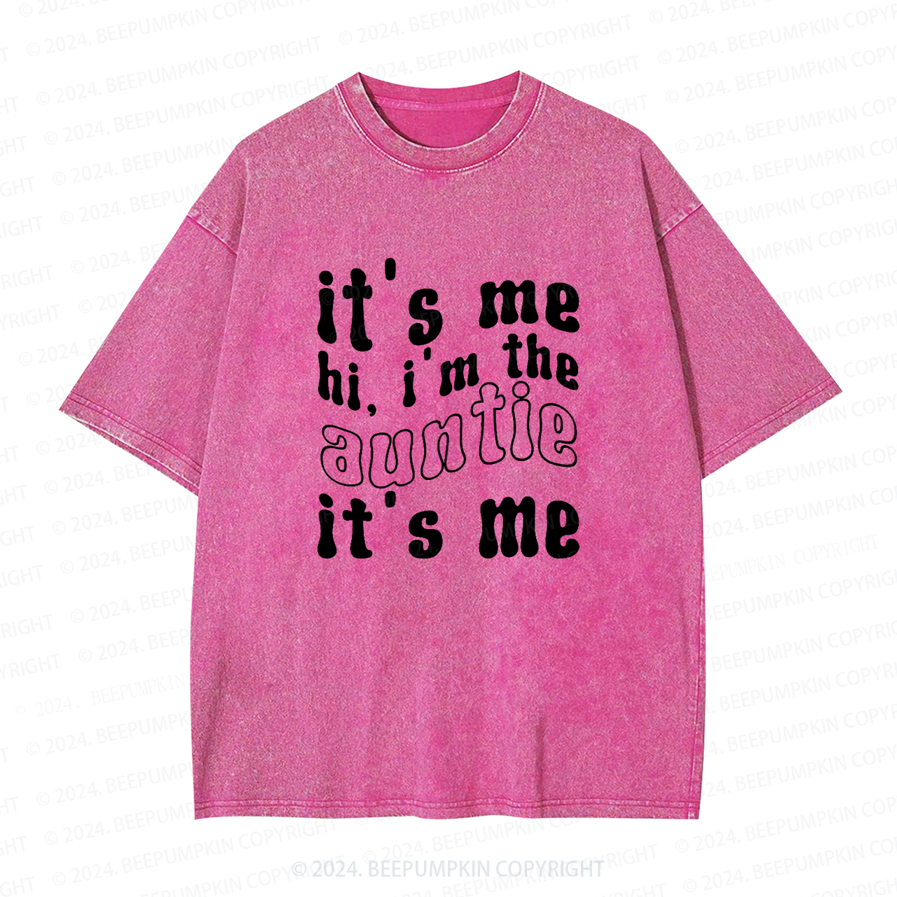 It's Me Hi  I’m The Aunt Auntie Washed Tees