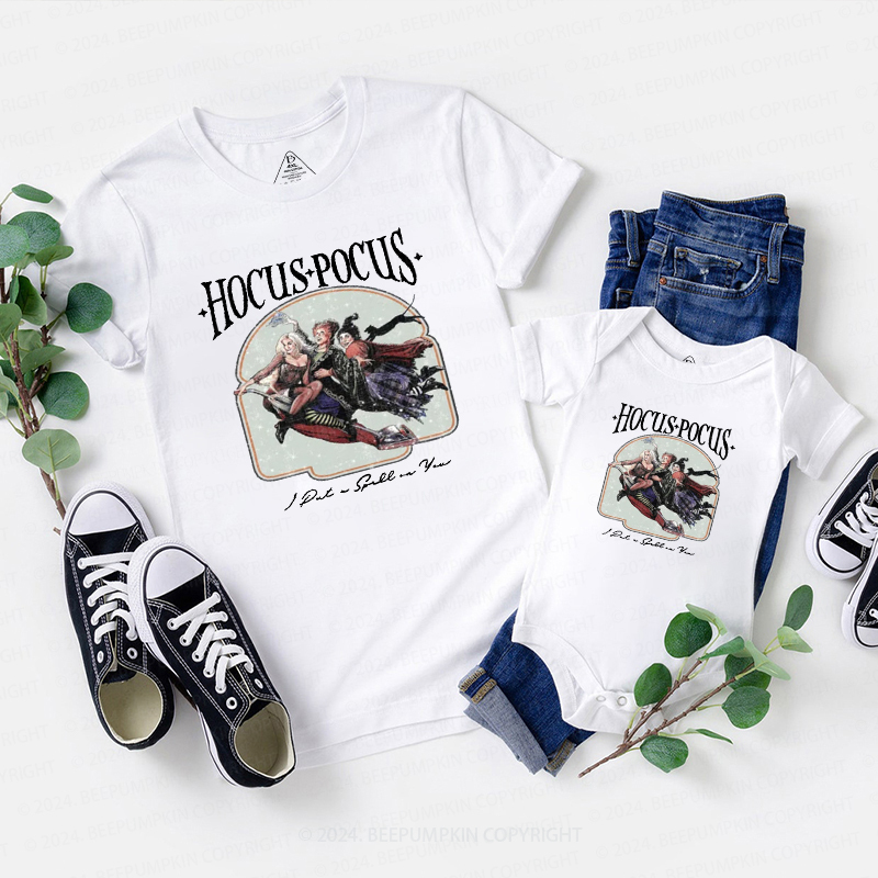 Vintage Hocus Pocus Halloween Family Matching Shirts