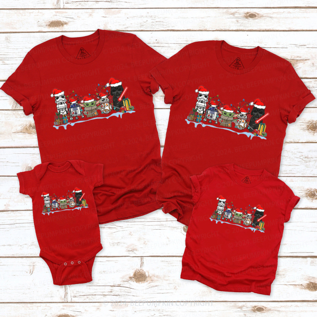 Cute Elf Party Christmas Matching T-Shirts