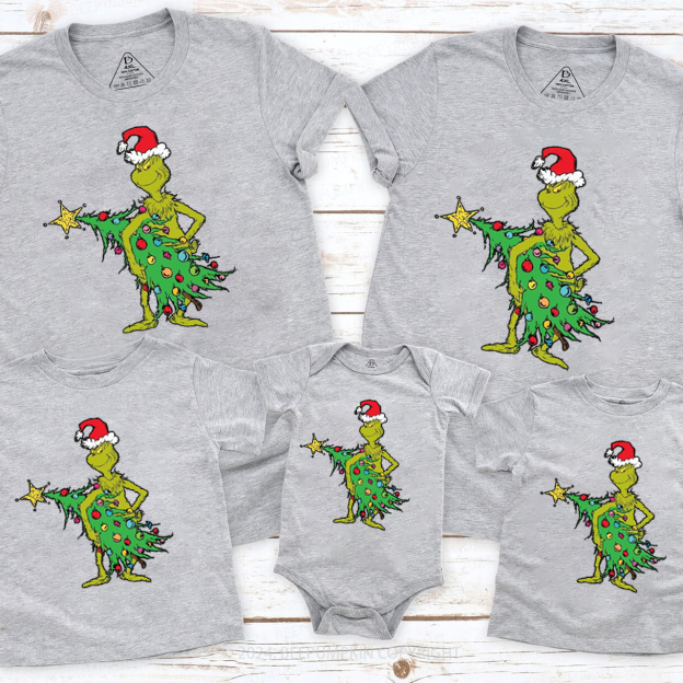 Seasons Greetings Christmas Matching T-Shirts