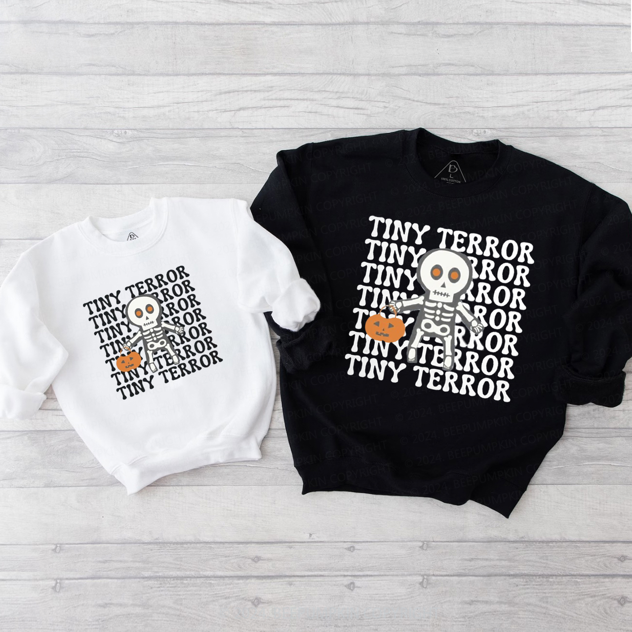 Tiny Terror Halloween Family Matching Sweatshirt