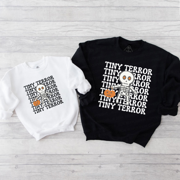 Tiny Terror Halloween Family Matching Sweatshirt