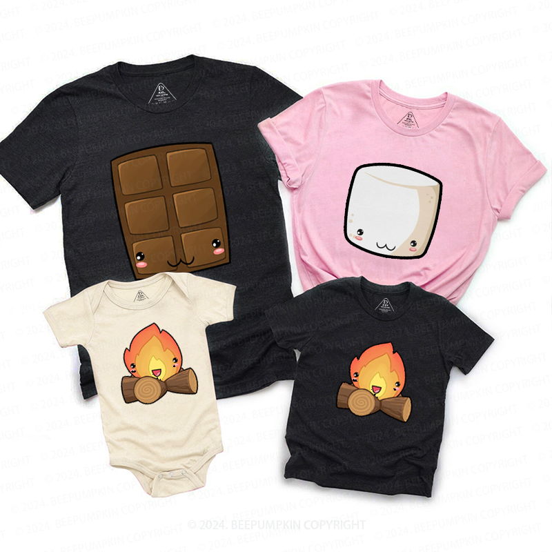 Group S'mores Halloween Family Matching Shirts