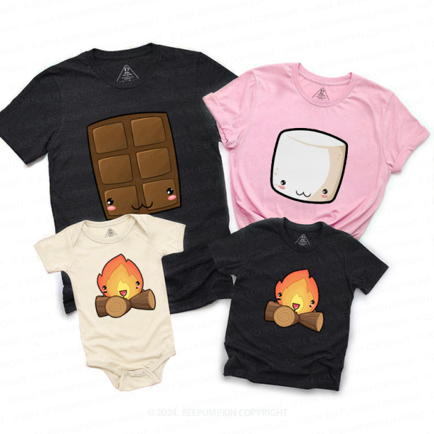 Group S'mores Halloween Family Matching Shirts