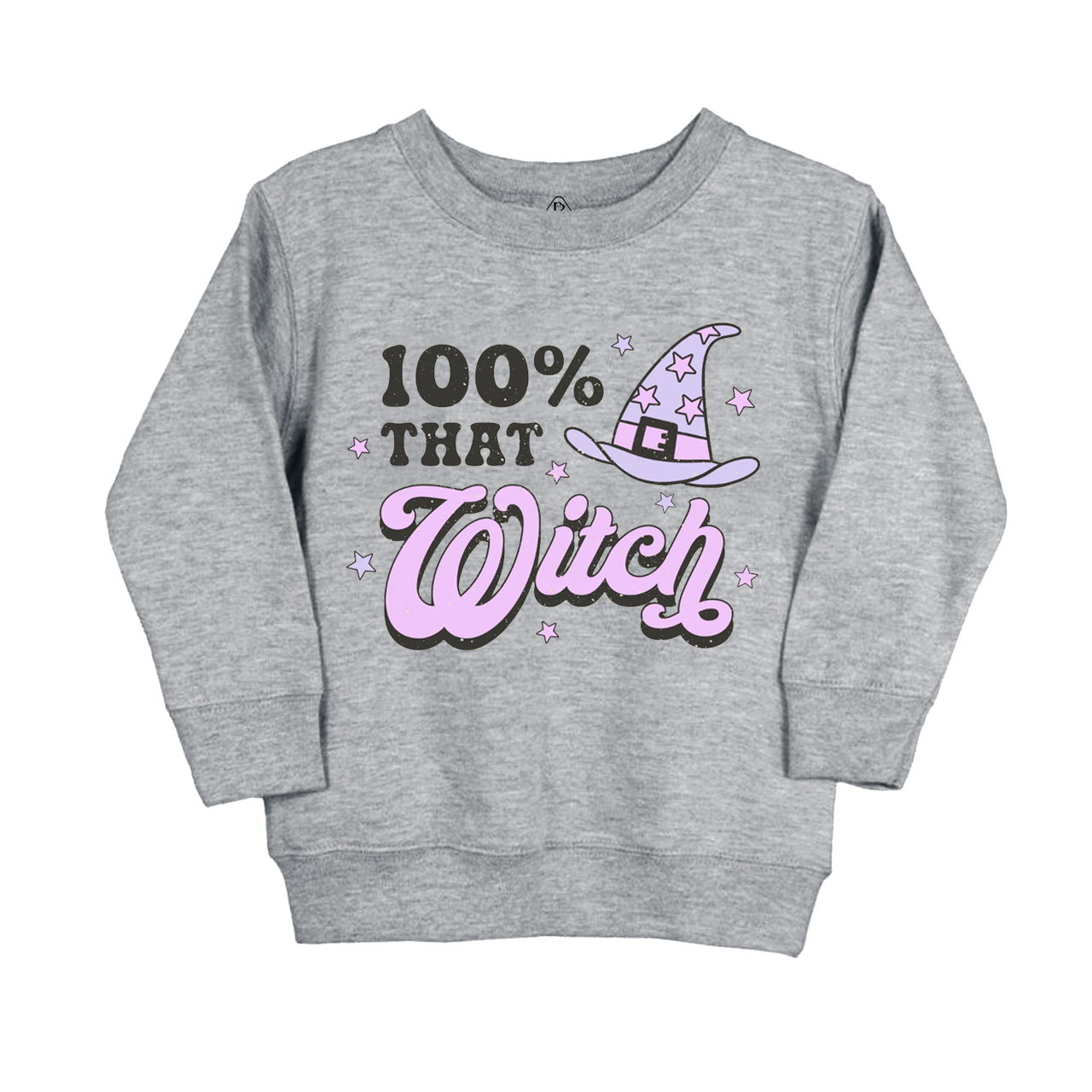 100% That Witch Halloween Pumpkin Kids Sweatshirt