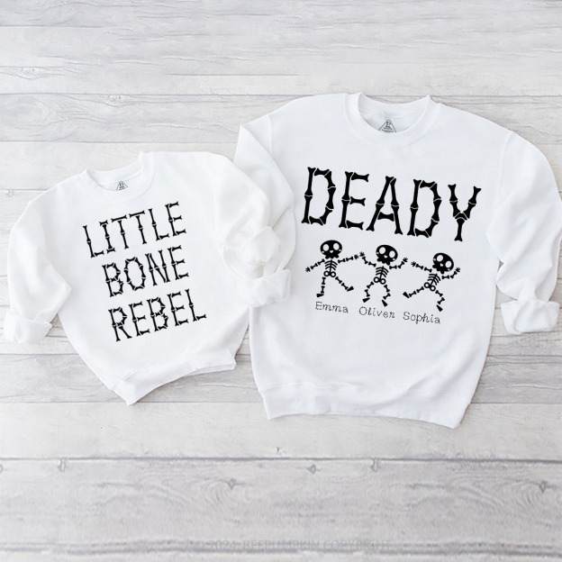 Halloween Bone Party Family Matching Sweatshirt