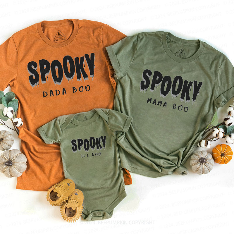 Cute Boo Spooky Family Matching Shirts
