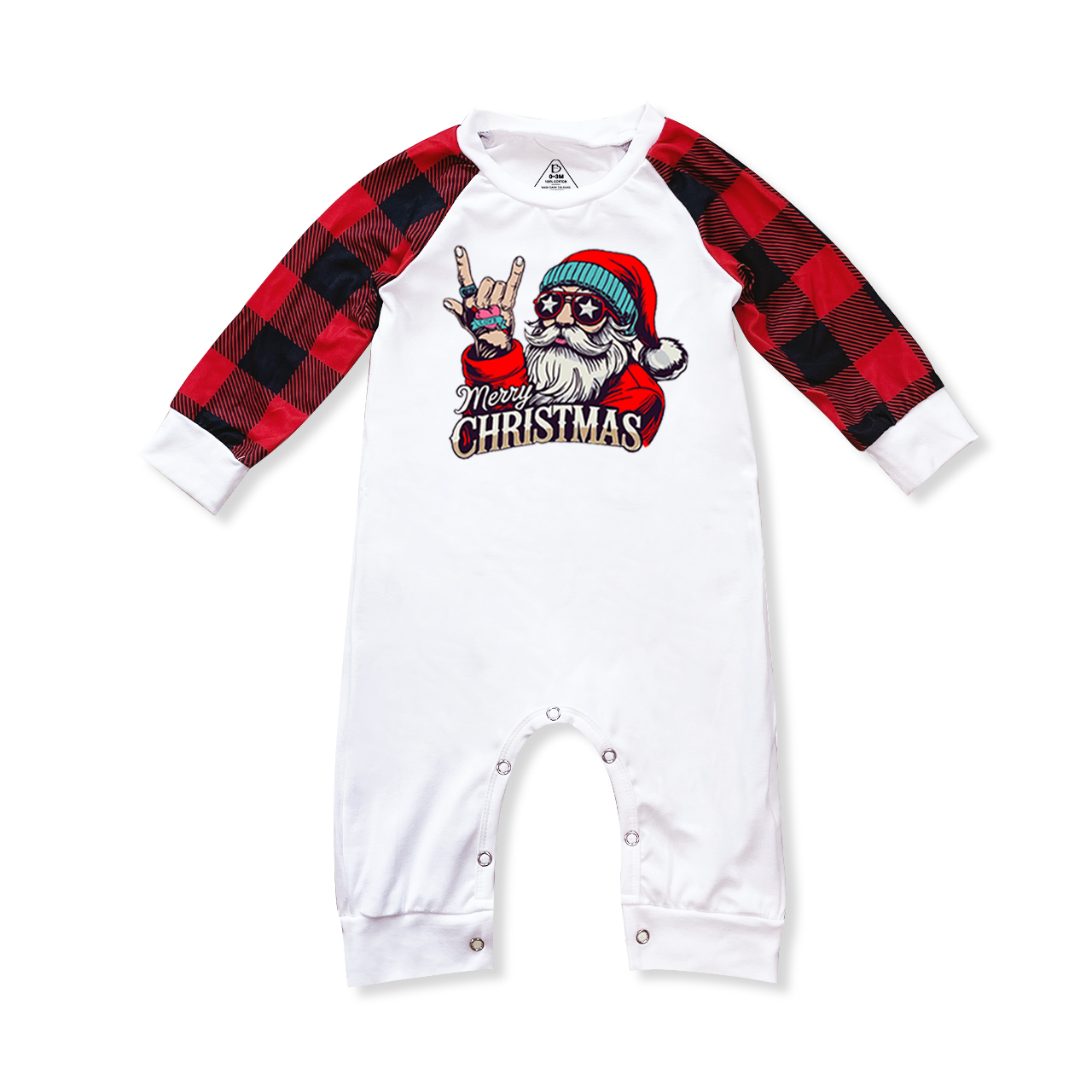 Rock Cool Santa Christmas Family Matching Pajamas