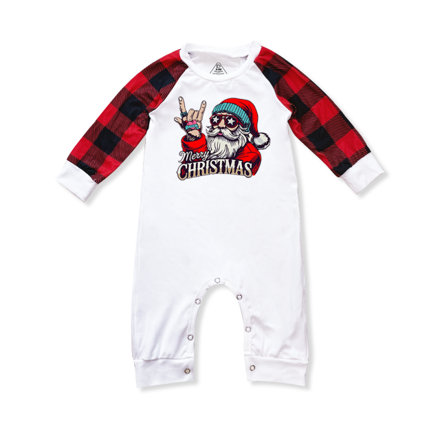 Rock Cool Santa Christmas Family Matching Pajamas