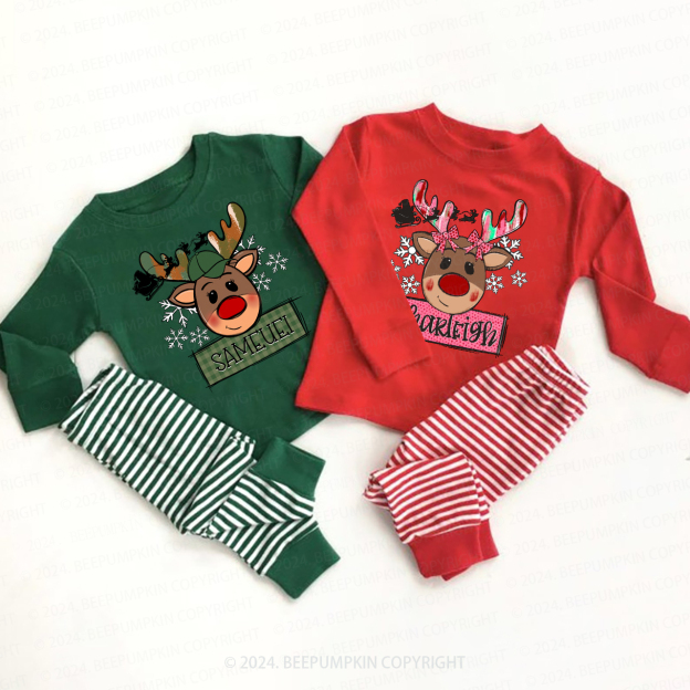 Christmas Youth  Name Loungewear Pajamas