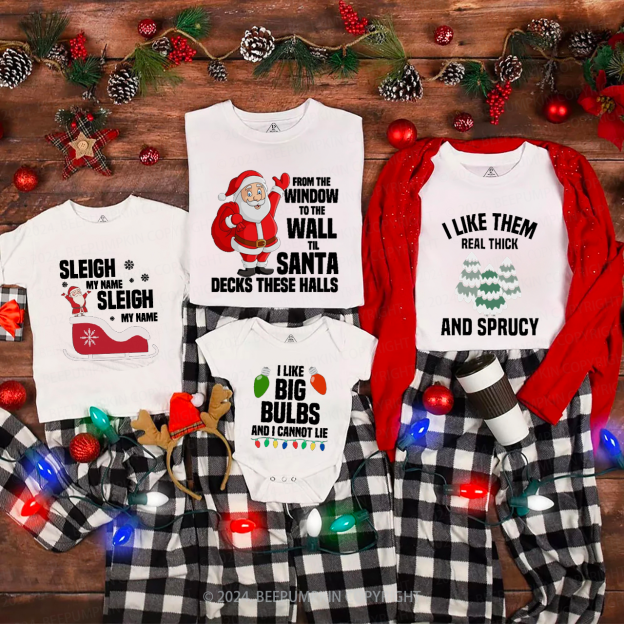 Funny Christmas Matching T-Shirts Beepumpkin