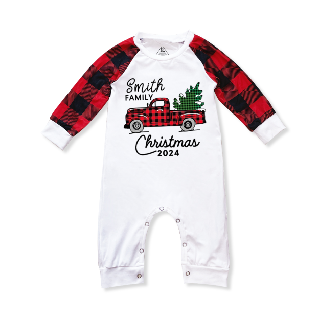 Christmas Truck And Tree Family Matching Pajamas