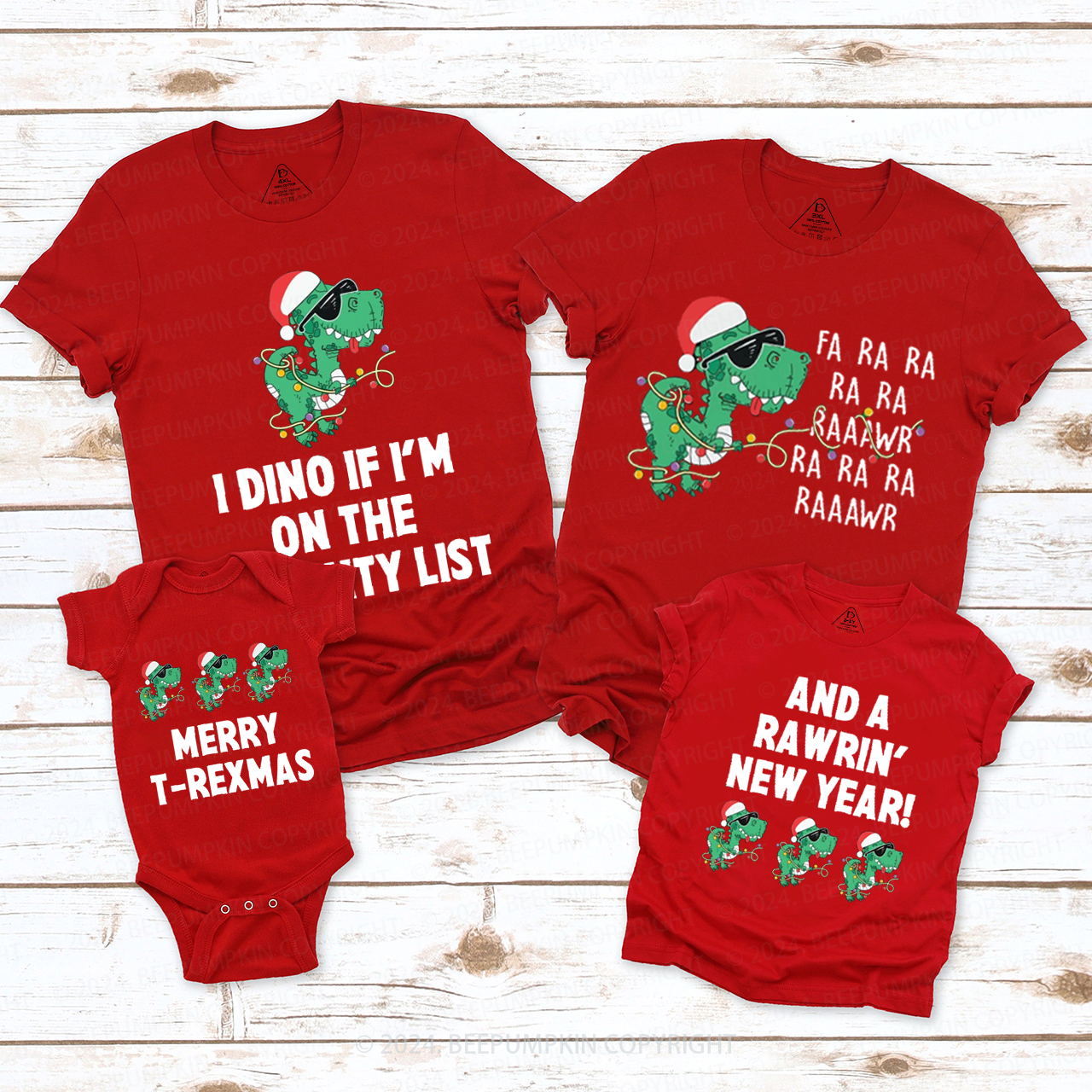 Christmas Family Matching T-Shirts Beepumpkin