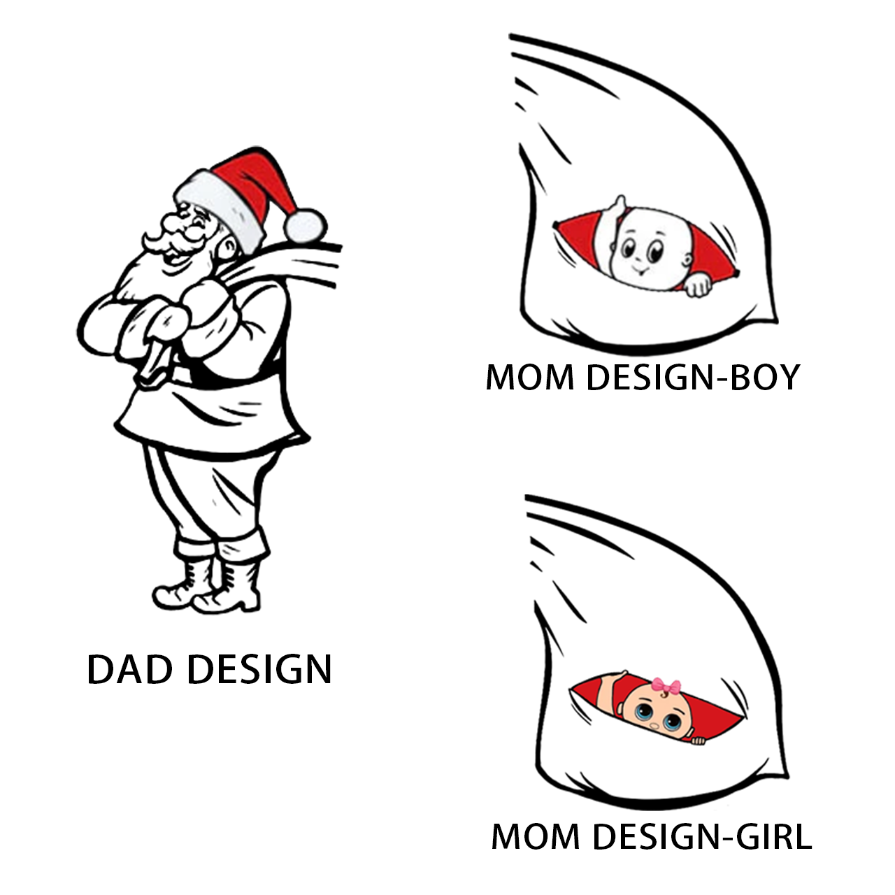 Santa Baby Couple Christmas Pregnancy T-Shirts Beepumpkin