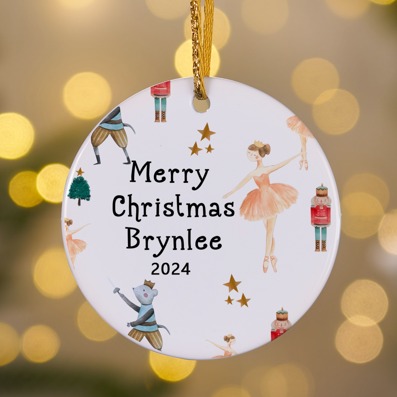 Personalized Nutcracker Christmas Ornament Gift 