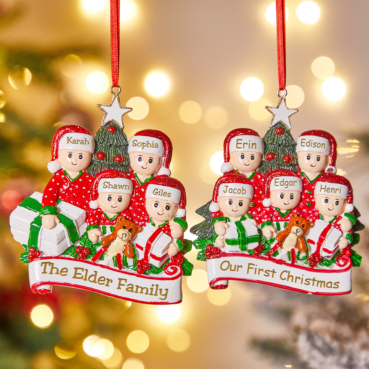 Personalized Christmas Gift Family Christmas Ornament