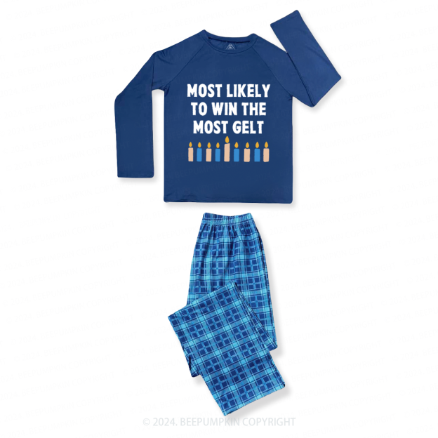 Personalized Funny Jewish Top Matching Blue Pajamas Beepumpkin