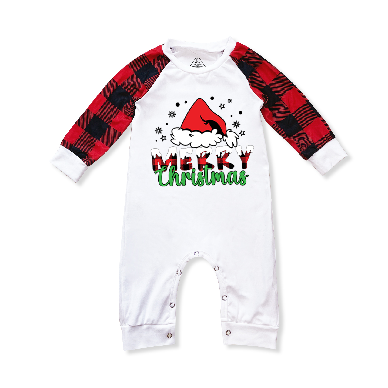Snowflake Santa Hat Chriatmas Matching Pajamas Beepumpkin