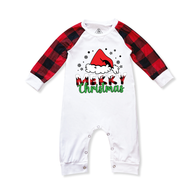 Snowflake Santa Hat Chriatmas Matching Pajamas Beepumpkin