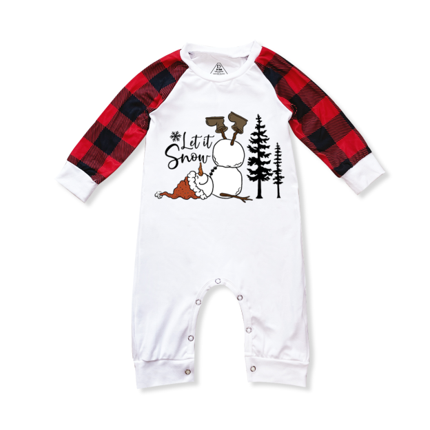 Let It Snow Chriatmas Matching Pajamas Beepumpkin