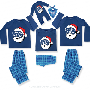 Image of Cousin Crew Christmas Family Matching Blue Pajamas Beepumpkin