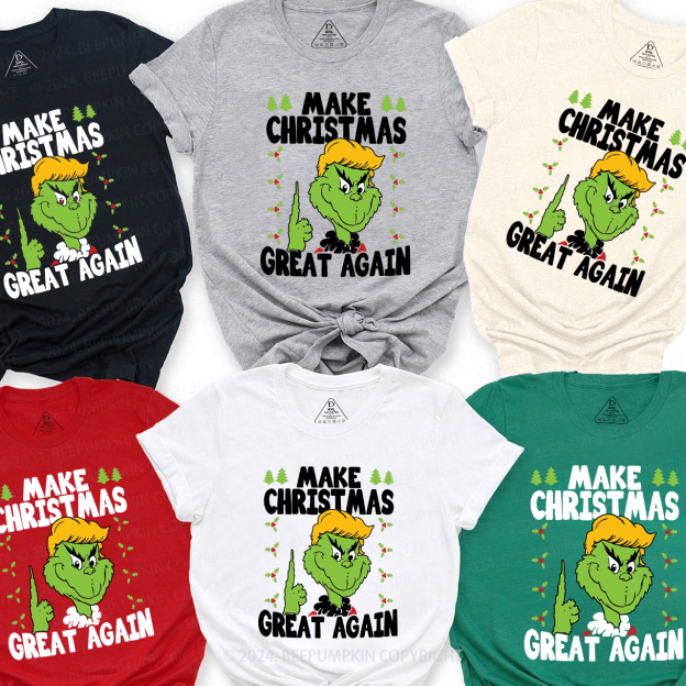 Make Christmas Great Again Family Matching T-Shirts Beepumpkin