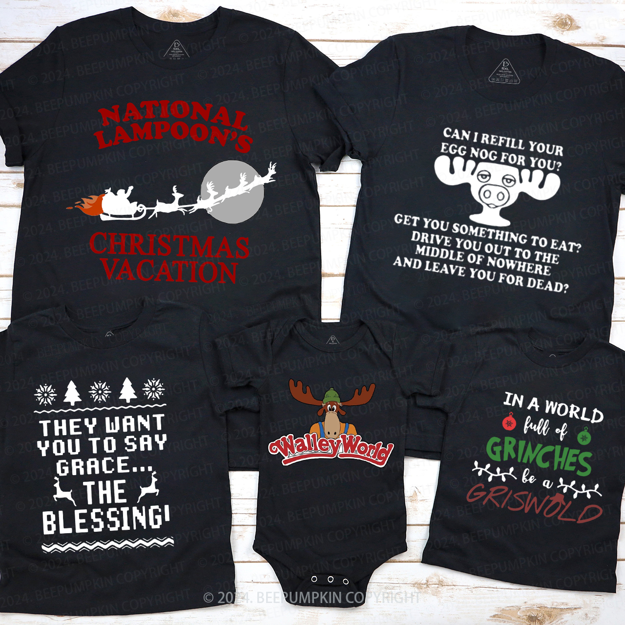 Christmas Party Picture You Serious Clark Family Matching T-Shirts Beepumpkin