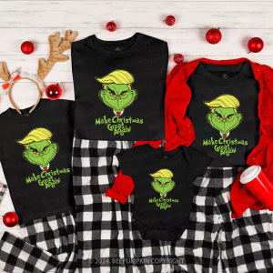 Image of Humorous Make Christmas Great Again Family Matching T-Shirts Beepumpkin