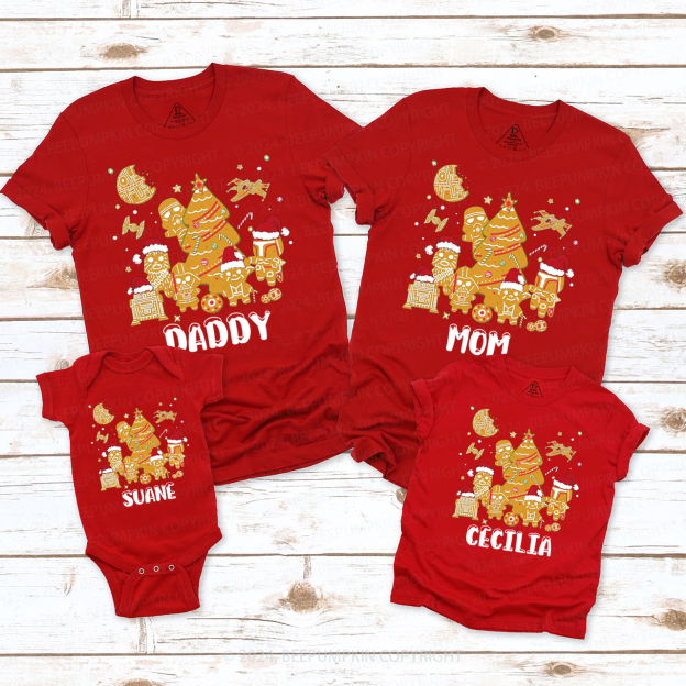 Cute Cookie Soldier Family Matching T-Shirts Beepumpkin