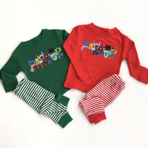 Image of Personalized Personalized Superhero Name Loungewear Pajamas