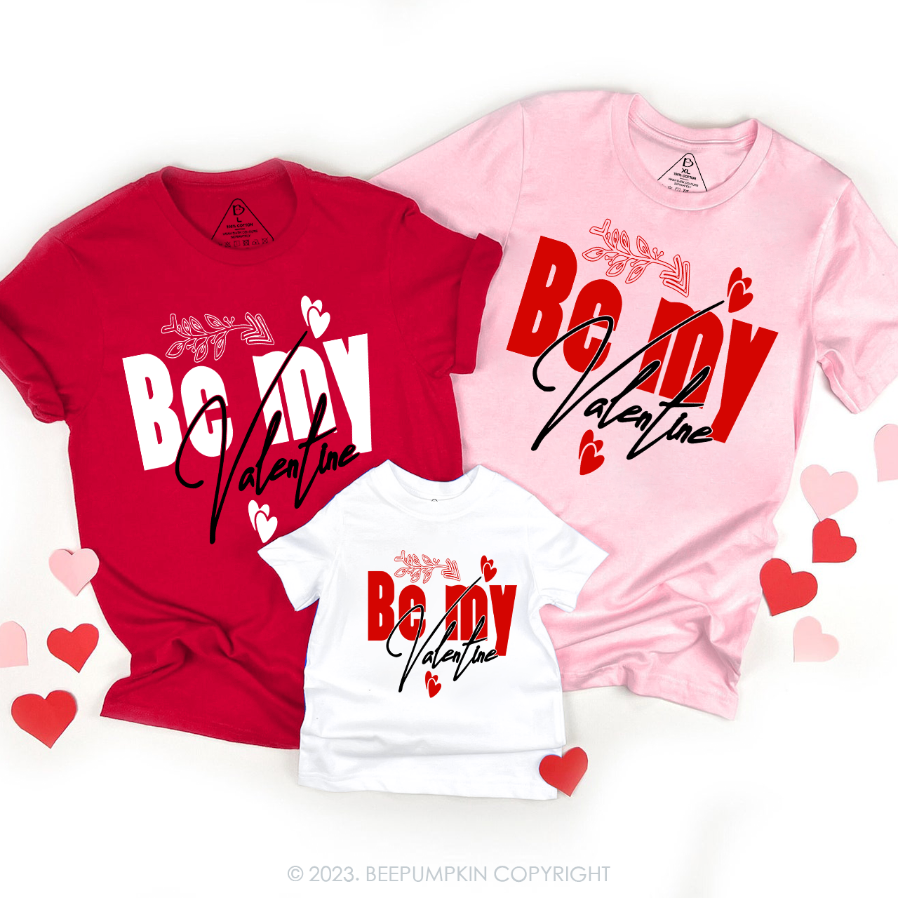 Be My Valentine Love Family Matching Shirts