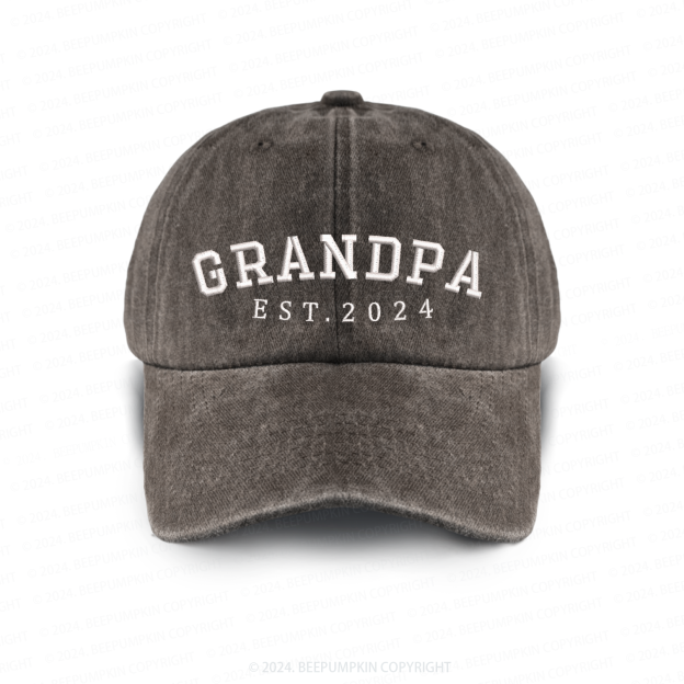 Personalized Date Embroidered Vintage Aldult Baseball Hat