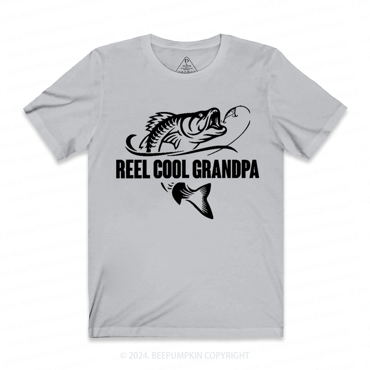 Reel Cool Grandpa Fishing T-shirt