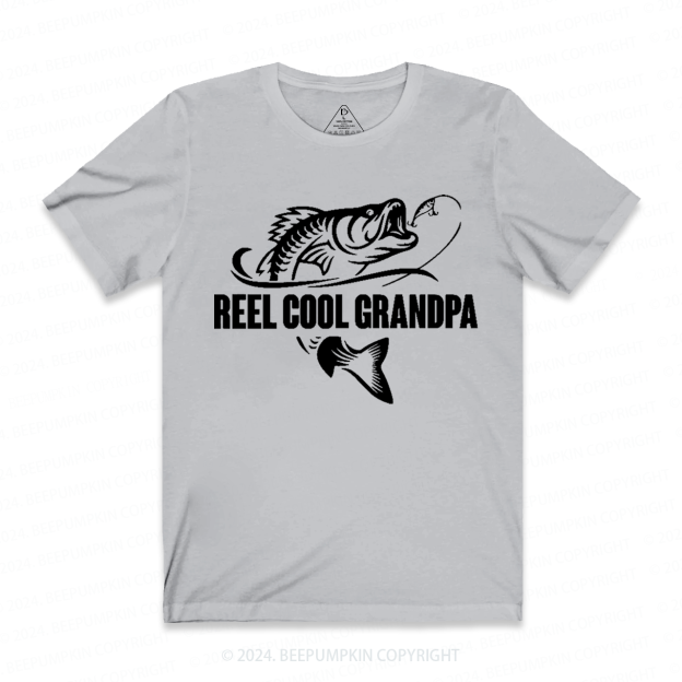 Reel Cool Grandpa Fishing T-shirt