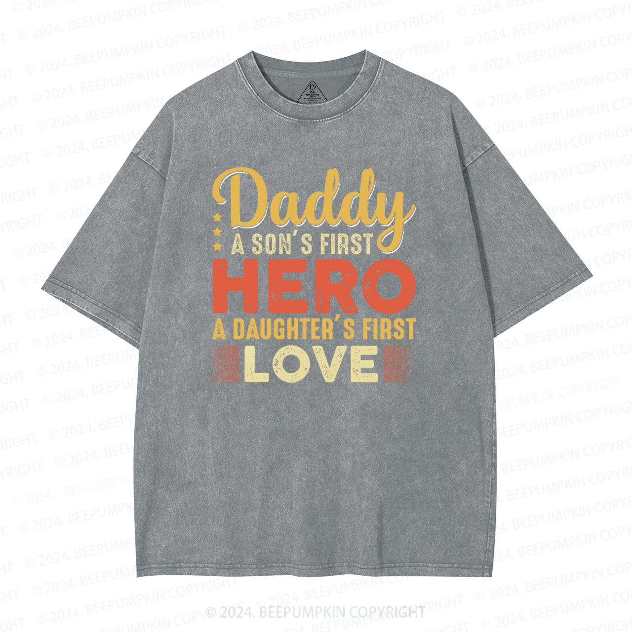Daddy Hero Washed T-Shirts 